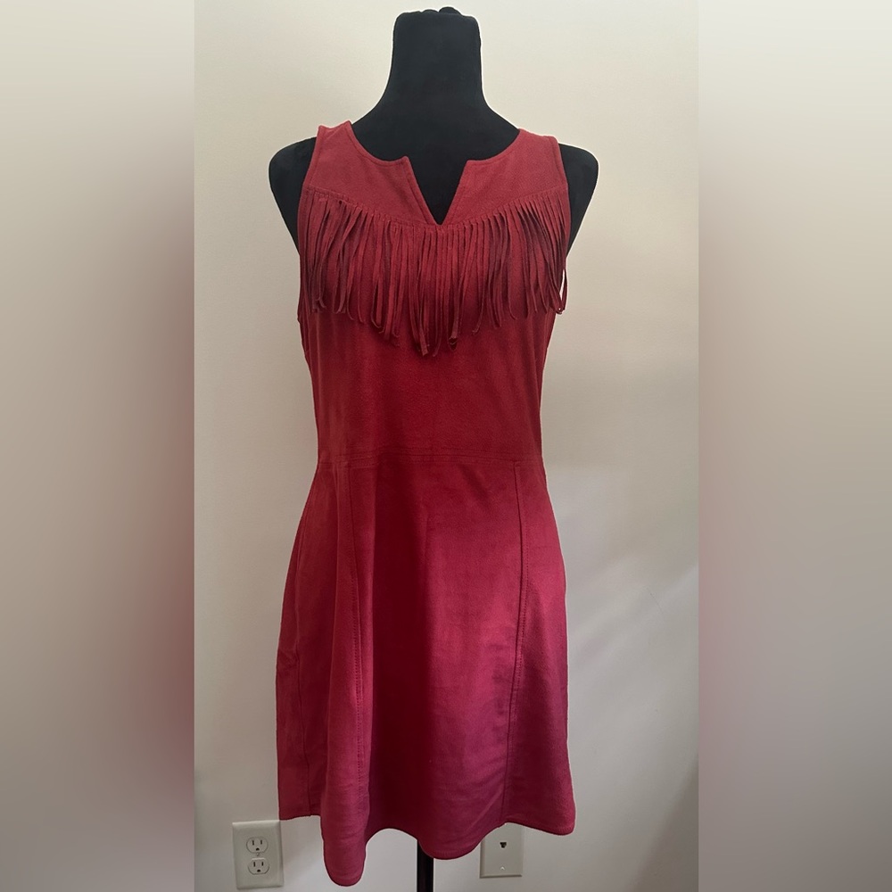 EXPRESS fringe mini dress